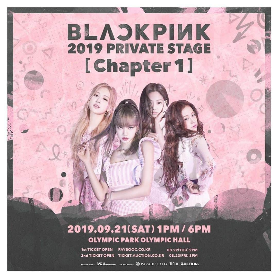 BLACKPINKさんのインスタグラム写真 - (BLACKPINKInstagram)「#BLACKPINK #블랙핑크 #PrivateStage #Chapter1 #20190921 #1PM #6PM #올림픽홀 #YG」8月22日 11時00分 - blackpinkofficial