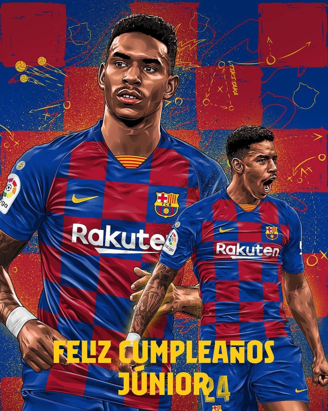 FCバルセロナさんのインスタグラム写真 - (FCバルセロナInstagram)「🎂 Happy birthday, @juniorfirpo3! 🤗 ¡Feliz cumpleaños! Per molts anys! 🎈 👇 Send your birthday wishes 👇」8月22日 16時46分 - fcbarcelona