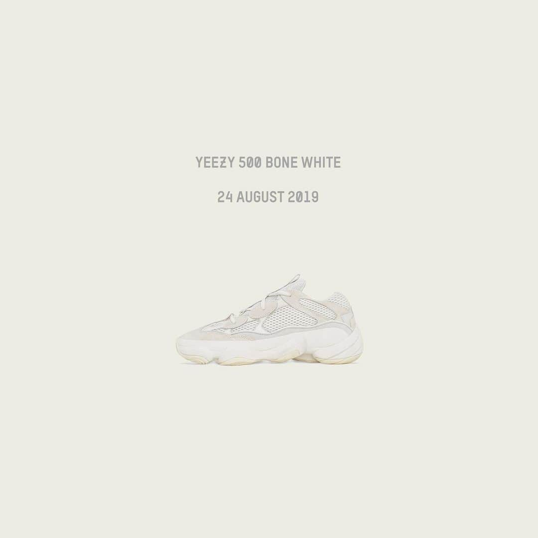 KICKS LAB. [ Tokyo/Japan ]さんのインスタグラム写真 - (KICKS LAB. [ Tokyo/Japan ]Instagram)「adidas l "YEEZY 500 BONE WHITE" l Available on the August 24th in Store. #KICKSLAB #キックスラボ . サイズ展開:25.5cm-29.0cm . 販売店舗 KICKS LAB. ピノ原宿店 KICKS LAB. ラフォーレ原宿店 . 商品の販売方法は後日KICKS LAB. オフィシャルBLOGにてご案内致します。 . #yeezy#yeezy500#bonewhite#kanyewest」8月22日 19時11分 - kickslab