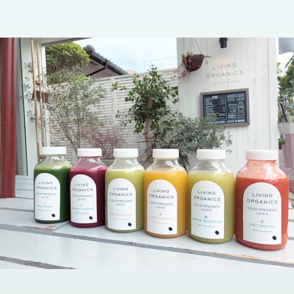 livingorganics juice&place 芦屋のインスタグラム：「お盆休みも終わり、体内のリセットをされたい方・疲れを取りたい方・キャンペーンの影響もあるのか、初めてクレンズをされる方からのご予約もたくさん頂いております。 有難うございます！ まだクレンズをされたことがない皆様も、このキャンペーン中に是非お試しくださいませ。  美肌・美髪やダイエット効果や疲労回復など体にとてもいい効果がたくさんありますよ。  ご不明点ございましたら、是非お店までお問い合わせ下さい。 皆様のご来店心よりお待ちしております。  #livingorganics#livingorganic#cafe#coldpressedjuice#コールドプレスジュース #healthyfood#coffee#soylatte#smoothie#yoga#神戸カフェ#detox#カフェ巡り#1dayクレンズ #1dayクレンズプログラム#アラビカコーヒー#美肌#美髪#ダイエット#ダイエット効果#疲労回復#健康#美意識」