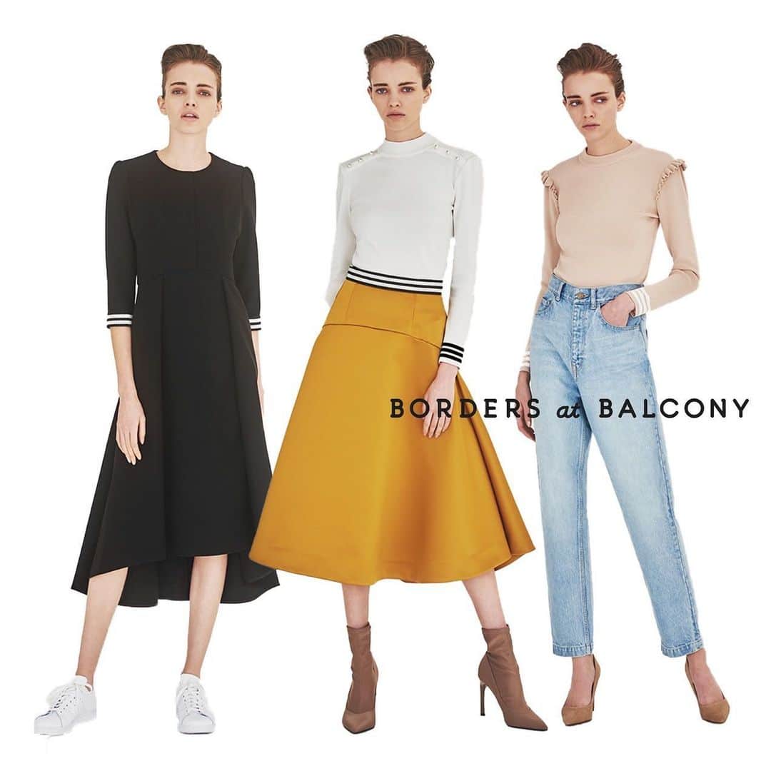 BORDERS at BALCONYのインスタグラム：「いよいよ明日から、@bordersatbalcony_official #2019AW コレクションの発売がスタートです！！⁠⠀ ⁠⠀ 明日の13時〜⁠⠀ #インスタライブ にて、デザイナーの @suzhiluo が明日発売の新商品をご紹介させて頂きます！⁠⠀ ⁠⠀ 商品に関するご質問や、着こなしのお悩みなどなど、この機会にお聞かせください‼⁠⠀ お写真だけでは分からない、サイズ感や素材感も、たっぷりお伝えさせていただきますので、みなさま是非ご覧ください！⁠⠀」