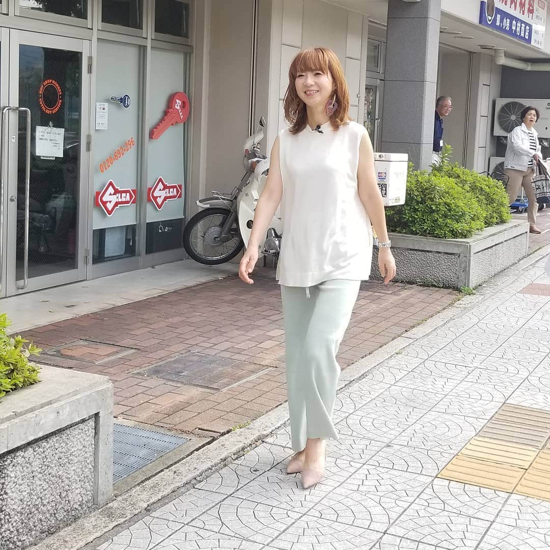 のインスタグラム：「谷口流々のロケでした📺❇️まずは朝イチ、京都デニムさんへ🎵」