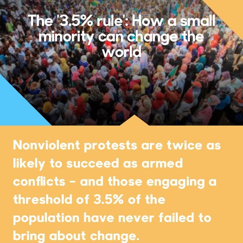 Karen Oさんのインスタグラム写真 - (Karen OInstagram)「I was at a dinner recently and the lovely woman sitting next to me told me about the 3.5 percent rule- that it takes 3.5 percent of a population actively participating in protests to start a revolution and ensure serious political change.  Peaceful protest has a much higher success rate than violent protest.  DUDE  WE GOT THIS-  On September 20th take to the streets and demand your right and the right of everyone you love to a future on this planet Find a climate strike near you on the map at #strikewithus.org  For the kids who will change the world check out youth coalition @earth_uprising @thisiszerohour @usclimatestrike @sunrisemvmt @fridaysforfuture  And for everyone @greenpeace @350org and many more to dig your heels in  We can do it, We can do it, We can do it 🌎❤️」8月23日 2時56分 - ko