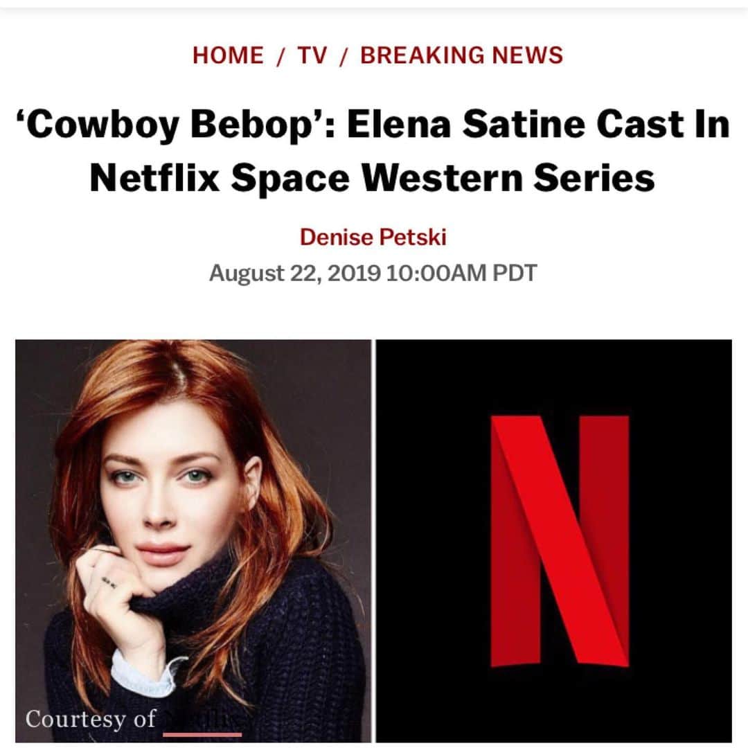 エレナ・サチンのインスタグラム：「Been waiting a looooong time to say this... “See you space cowboy...”!!」