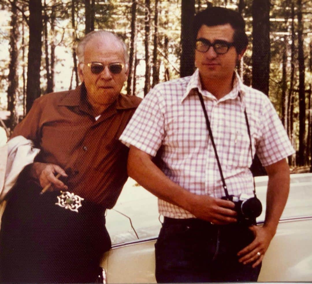 ギャレット・ディラハントさんのインスタグラム写真 - (ギャレット・ディラハントInstagram)「Granddad and Pop,  Albuquerque, NM.  Giving strong 70’s cigarillo, sterling silver and Rolleiflex panache.  I’ve inherited that thumb-in-pocket stance.  This picture squeezes my heart.」8月23日 4時56分 - garretdillahunt