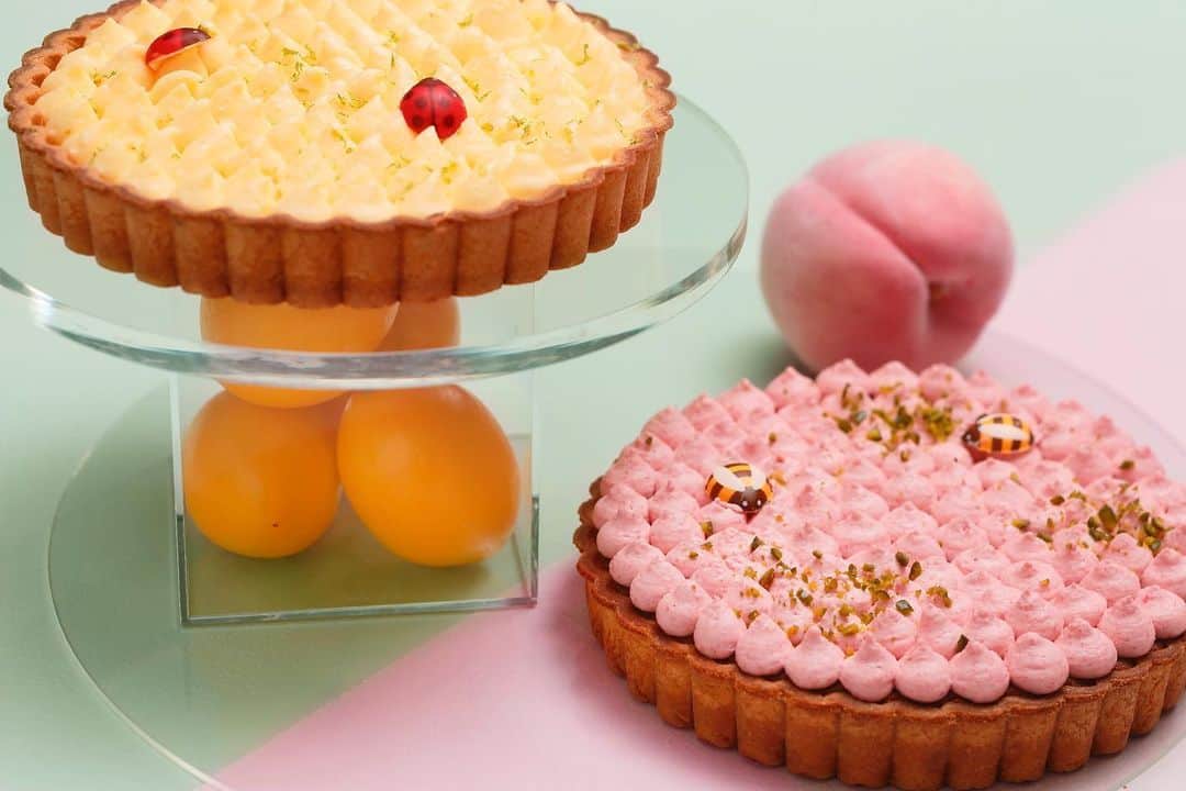 京都タワーさんのインスタグラム写真 - (京都タワーInstagram)「*﻿ ﻿ 【🍑開催中🍋ももとレモンのスイーツビュッフェ】﻿﻿﻿ ﻿﻿﻿ 8月3日（土）～9月29日（日）のお日にち限定で『Sweets Buffet Peach & Lemon Sisters』をレストラン タワーテラスにて開催中！﻿ ﻿ ﻿﻿ 今回の投稿では「赤桃ムースのサブレーサンド」をご紹介🍑💁芳醇な赤桃のムースをサクサクのサブレーではさみました。ぽってりとした見た目も可愛いスイーツです🌸﻿ ﻿ ﻿ ■Sweets Buffet Peach & Lemon Sisters﻿ 2019年8月3日（土）～9月29日（日）﻿ ★8月は土・日・月曜日限定、9月は土・日・祝日限定開催﻿ ﻿ ⏰15:30～17:00﻿﻿﻿ ﻿﻿﻿ 大人3,600円、小学生2,000円、幼児(3歳以上)1,200円﻿ ﻿﻿﻿ 詳細はプロフィールのURLをクリック﻿ ﻿﻿﻿ 【ご予約・お問合せ】﻿﻿﻿ 075-371-3370﻿﻿﻿ (レストラン直通 10：00〜20：00）﻿﻿﻿」8月23日 17時24分 - kyototowerhotel_official