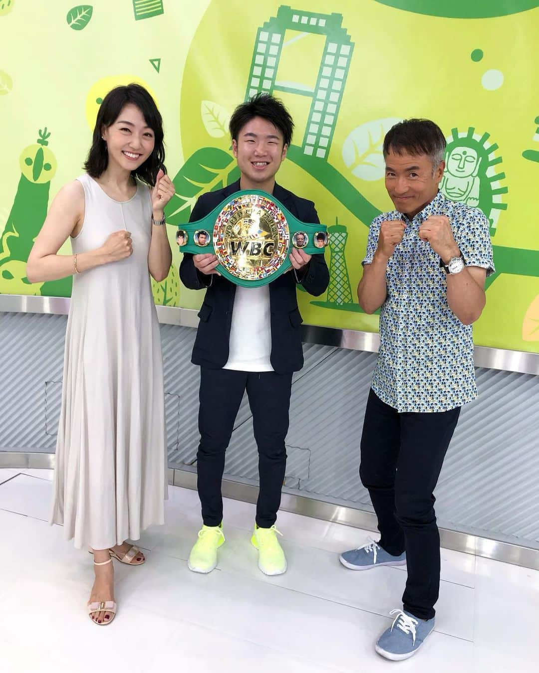 八木早希さんのインスタグラム写真 - (八木早希Instagram)「今朝のゲストは、拳四朗さん🥊🥊根性！熱血！とは無縁の省エネ？^_^スマートなチャンピオン🥊#WBC世界ライトフライ級王#太平サブロー#拳四朗#八木早希#NHK#ぐるかん」8月23日 16時00分 - sakiyagi