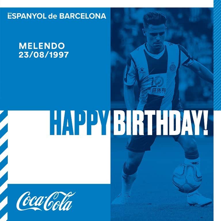 RCDエスパニョールさんのインスタグラム写真 - (RCDエスパニョールInstagram)「Avui és l'aniversari d'@oscarmelendo! Per molts anys, Óscar! 🎂☺ ¡Hoy es el aniversario de Melendo! ¡Feliz cumpleaños, Óscar! 🎩💫 Happy birthday, Óscar! Have a nice day! 🤗🎊 今天是属于梅伦多的日子！生日快乐，梅伦多！🎁🎉 - 👉 Compra la samarreta de Melendo a la RCDE Store online! Només avui, estampació gratuïta! 👉 ¡Compra la camiseta de Melendo en la RCDE Store online! ¡Sólo hoy, estampación gratuita! 👉 Buy Melendo's shirt in our online RCDE Store! Only today, free printing! 👉 在西班牙人官方网上商店购买梅伦多的球衣！今天，免费印号！ - #RCDE | #Volem | #EspanyoldeBarcelona | #happybirthday」8月23日 16時30分 - rcdespanyol