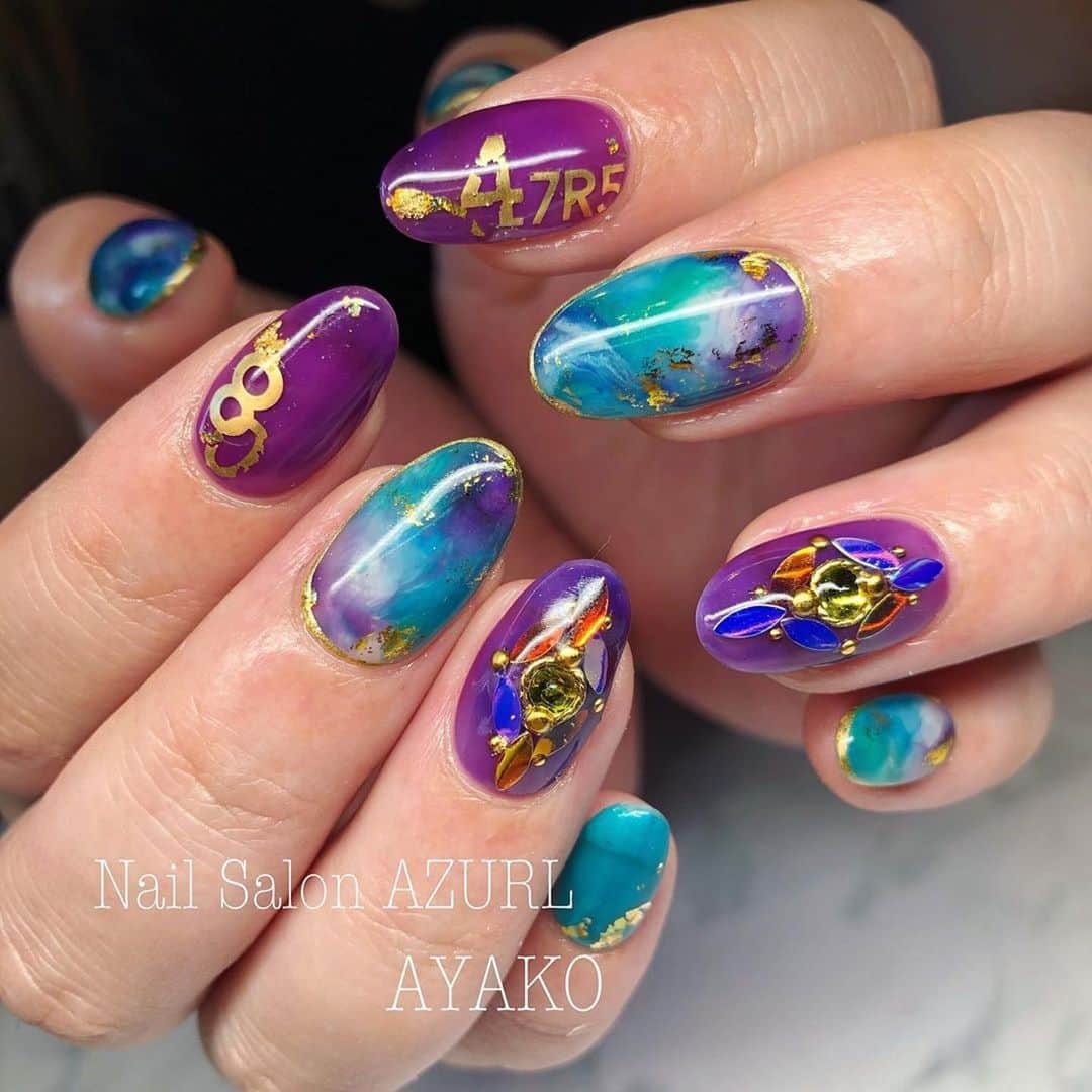 Vetro Tokyoさんのインスタグラム写真 Vetro Tokyoinstagram Repost Nailazurl Ayako アラジン風ネイル Shanailpro Number Faceマットゴールド使用してます Vetro285 258 244 71 977 Bella Forma154 152 ジャスミン可愛かったなぁ Azurl Nail