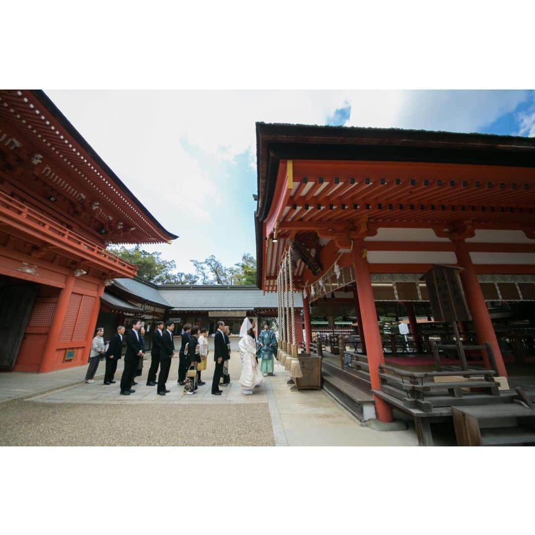 和婚スタイルさんのインスタグラム写真 - (和婚スタイルInstagram)「. #住吉神社 (山口県下関) 大阪の住吉大社、博多の住吉神社とともに日本三大住吉の一つとされている神社です。 緑に囲まれ、厳かな雰囲気の中で挙式を執り行うことができます。  @wakonstyle  #和婚スタイル  #神社婚 #和婚 #和装 #色打掛  #白無垢 #角隠し #ウェディングフォト #ブライダルフォト #ロケーションフォト #前撮り #和装ヘアスタイル #神前式 #関西花嫁 #関東花嫁 #九州花嫁 #神前式挙式 #結婚式 #ウェディング #2019春婚 #2019夏婚 #2019秋婚 #2019冬婚 #日本中のプレ花嫁さんと繋がりたい #weddingphotography #日本三大住吉」8月23日 10時35分 - wakonstyle