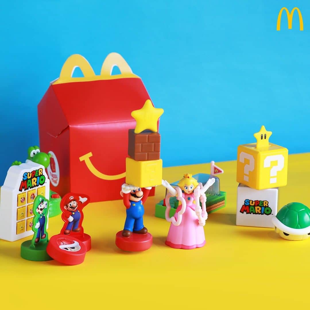 McDonald's Philippinesのインスタグラム：「Level up your kid’s playtime with Super Mario All-Stars. Order via McDelivery and get one toy with every Happy Meal.」