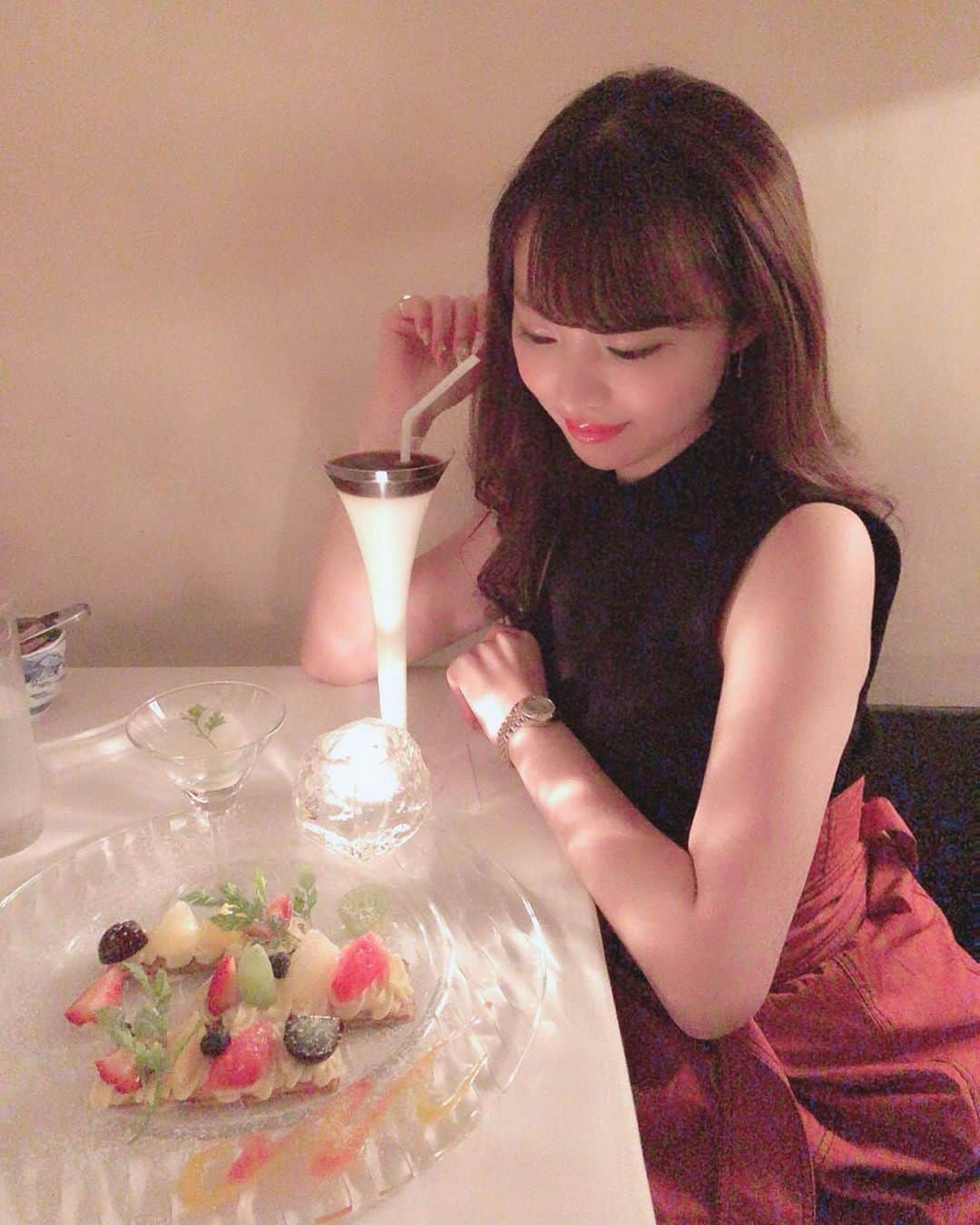 清里千聖さんのインスタグラム写真 - (清里千聖Instagram)「. 久々のマッシモちゃん🥺💓. 画質ふぁさふぁさ。. #マッシモマリアーニ #Massimomariani #今池 #今池カフェ #夜カフェ #ミルフィーユ #instalove」8月23日 14時02分 - chiseikiyosato