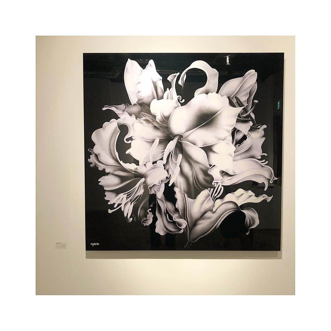 小泉梓さんのインスタグラム写真 - (小泉梓Instagram)「こないだやっと行けた、りょうさんの個展。  絵が上手い人ってほんと尊敬するなぁ。  りょうさん世界観詰まった作品。  百合の花もすごく好きだけど、りょうさんといえばの東急本店の紙袋のデザインがすごく好き。  @ryoono_official  #ryoono #個展 #絵 #デザイン」8月23日 14時19分 - azusan111