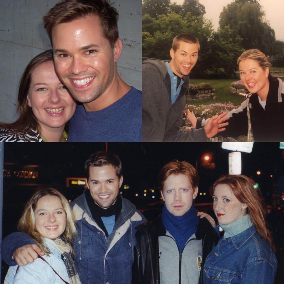 ズザンナ・シャコフスキーのインスタグラム：「It’s @andrewrannells birthday! We have seen many birthdays together. I love you sooo much, Andrew! 🎂 ❤️」