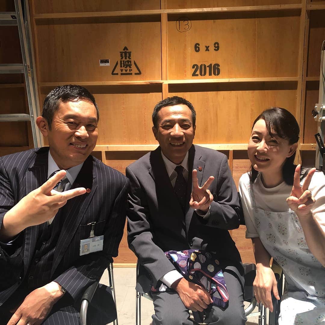 床嶋佳子さんのインスタグラム写真 - (床嶋佳子Instagram)「ドラマの中でこの三人が同じ画面に収まることは今までないのだけれど、 珍しくこのようなタイミングが生まれましたぁ‼️😄🎶」8月24日 1時41分 - yoshiko.tokoshima