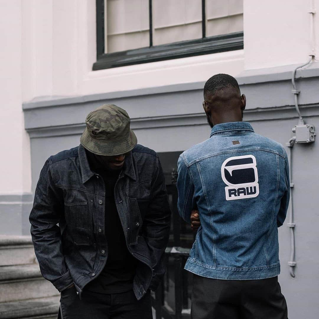 ジースター ロゥさんのインスタグラム写真 - (ジースター ロゥInstagram)「@mmoubsen and @3ooo_ wearing their customised Scutar & 3301 Slim Jackets during their visit to the Amsterdam HQ. #GStarRAW」8月24日 2時23分 - gstarraw