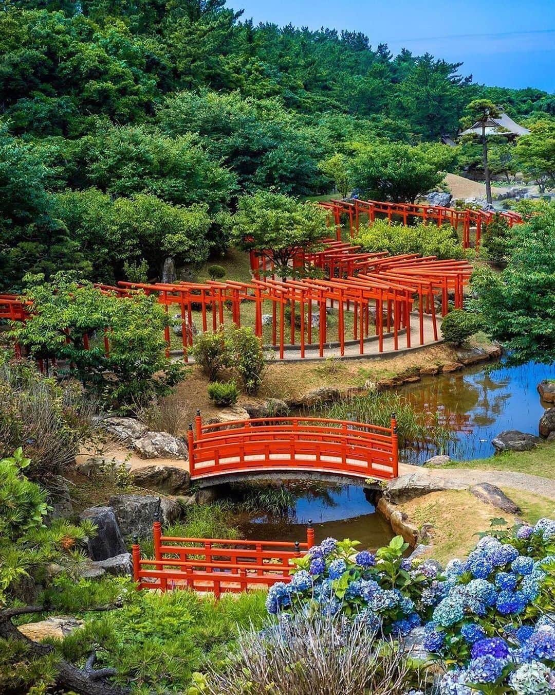 aumoさんのインスタグラム写真 - (aumoInstagram)「【#神社巡り ×#夏旅 】 .  青森県にある「#高山稲荷神社 」にて撮影されたお写真📸 . 青々とした緑の自然と、赤の鳥居とのコントラストがとっても綺麗⛩🌳 晴れた日には青い空との3色の絶景が見られますね✨ .  Credit：@traveler_sui さん 素敵なお写真をありがとうございます！ . あなたが撮影した素敵な写真に 「#aumo」を付けて教えてください♡ あなたの投稿が明日紹介されるかも♪ . aumoアプリは毎日配信！おでかけや最新グルメなどaumo読者が気になる情報が満載♡ ダウンロードはプロフィールのURLから✔︎ (iPhone&Android版) . . #東北旅行#東北観光#東北 #夏休み #インスタ探検隊 #女子旅#絶景#絶景スポット #旅  #team_jp_ #igersjp #japan_daytime_view  #wu_japan #bestjapanpics #japan_of_insta #art_of_japan_ #ptk_japan #photo_jpn #lovers_nippon #tokyocameraclub #国内旅行 #夏旅」8月23日 17時42分 - aumo.jp