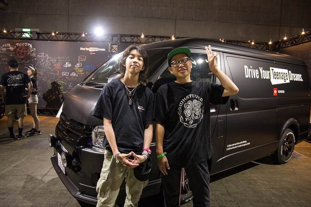 TOYOTAさんのインスタグラム写真 - (TOYOTAInstagram)「“Drive Your Teenage Dreams” Thank you for coming @summersonic_official  #dytd #toyota #hiace #summersonic #verdy #Gab #福田愛大 #田中優衣 #オカモトレイジ #SASUKE #マイト」8月23日 17時55分 - toyota_jp