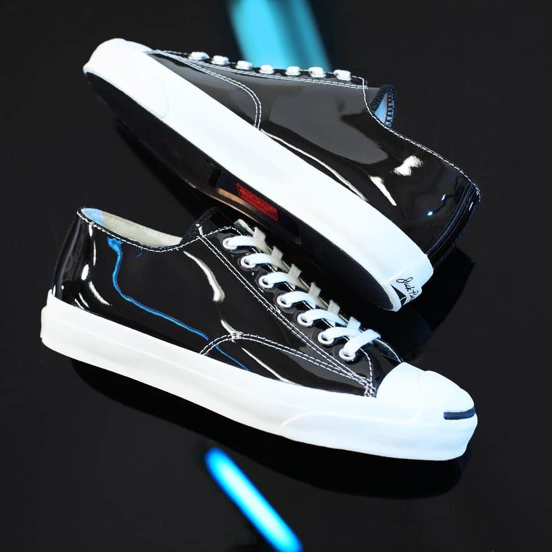 のインスタグラム：「JACK PURCELL RET ENAMEL　￥13,000（税抜価格） #converse #jackpurcell #reacthd #shoes #kicks #kotd #converse_pr #コンバース #ジャックパーセル #リアクトhd #エナメルスニーカー #エナメル #パテント #レトロ  #シューズ #スニーカー #👟」