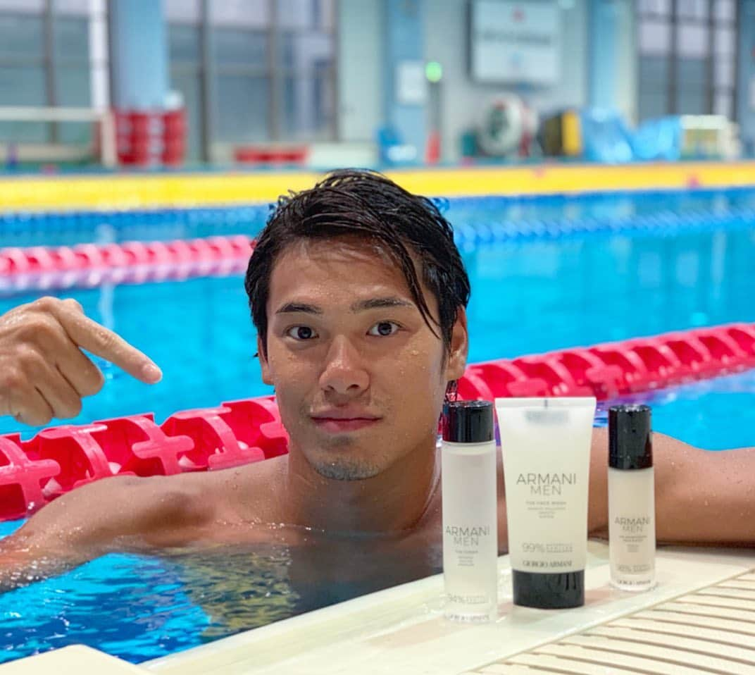 中村克さんのインスタグラム写真 - (中村克Instagram)「男の人もお肌を大切にしましょう☝️笑 練習後はこいつでしっかりスキンケア！  爽やかな香りで、使った後も気持ち良い😎  #armani #armanibeauty #giorgioarmani」8月23日 18時19分 - katsumi.221