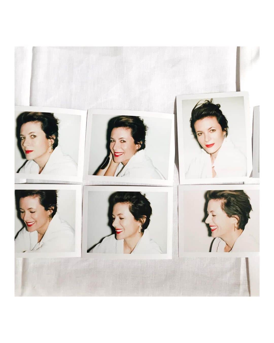のインスタグラム：「Probably will never cut my hair again - but I’ll wear red lipstick! . Found these photos of photos the legendary @ezrapetronio took of me a few years ago and so many fashion week memories came up. Also, how grateful I am of these years, and how happy I am they are behind me. .  Argh! The struggles of letting go. But, aaaaaaaaaah, the joy of letting go!!! 😊 . . . . . A lot of people I met during my front row days are still great inspirations and friends. @ezrapetronio is one of them. He just launched @goandseemagazine - go check it! Lipstick @laboucherougeparis 💋」