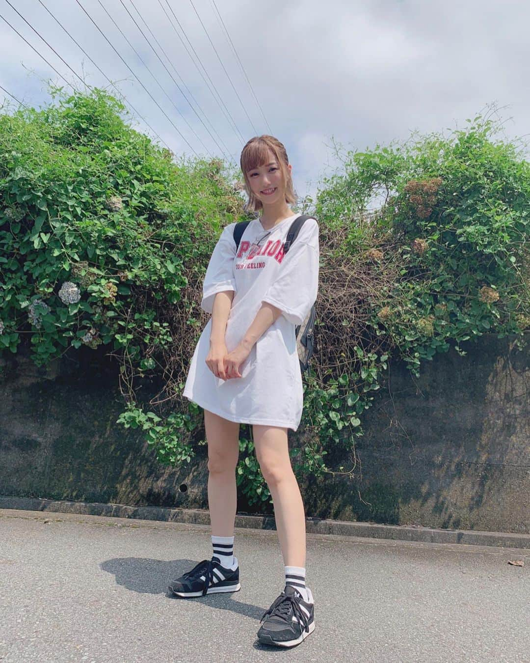 小林智絵さんのインスタグラム写真 - (小林智絵Instagram)「. . . . MV撮影でも着た服🤟 . . . #pimms #idol #kawaii #cute #japan #shizuoka #code #hair #make #gucci #adidas #日本 #静岡 #ボブ #ボブヘアアレンジ #コーデ」8月24日 0時15分 - kobayashichie_1012