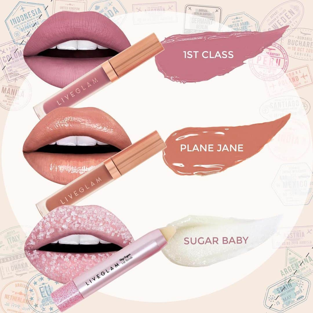 LiveGlamさんのインスタグラム写真 - (LiveGlamInstagram)「INTRODUCING: #LiveGlam September 2019 Collections! ✈️💋⁣ ⁣ Get ready to take off with our FIRST EVER non liquid-lip product in this month’s #LiveGlam KissMe Collection! ⁣ ⁣ 👄 1st Class: TSA may stop you for looking too fly in this boujie matte pink!⁣ 👄 Plane Jane: This ultra-smooth peachy nude gloss is a travel must-have!⁣ 👄 Sugar Baby: our BRAND NEW watermelon LIP SCRUB will keep those lips silky and plump at all times! ⁣ ⁣ Ready to feel like you’re on cloud 9? ☁️😍 This month’s #LiveGlam MorpheMe features 6 eye brushes you can’t live without! ⁣ ⁣ ✨M453 ⁣ ✨M423⁣ ✨ M461⁣ ✨M408⁣ ✨ E21⁣ ✨E38⁣ ⁣ Don’t miss your flight! 😉These collections are available NOW at LiveGlam.com ⁣ ⁣ Wanna trade? If you’re a current LiveGlam member & not feeling one or all of these lip products/brushes, no worries! Just log in to your account before your next billing date and you can TRADE for a different product! 💕⁣ ⁣ Congrats to the winner:  @starrbright_ ! 🙌 please DM us to collect your prize! #LiveGlamFam」8月24日 1時00分 - liveglam