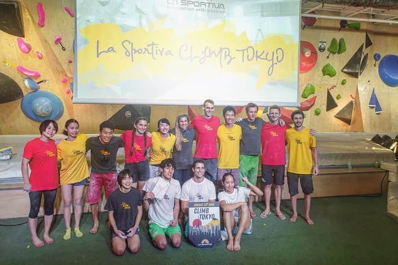 伊藤ふたばさんのインスタグラム写真 - (伊藤ふたばInstagram)「💛#CLIMBTOKYO 💛 #lasportiva  event at @bpump_ogikubo ・ ・ #i_ate_Akiyo 😂❤️」8月24日 11時47分 - futaba_ito