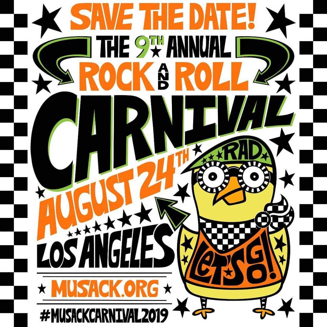 Shepard Faireyさんのインスタグラム写真 - (Shepard FaireyInstagram)「Hey #LosAngeles! If you're around this weekend, be sure to get tickets to the @MusackRocks' Rock N Roll Carnival which provides support for music programs for kids. Festivities take place all day tomorrow, August 24th, my crew is hosting a stencil party at 1pm, and I'm DJing at 3pm! Several of my prints will also be up for auction. All proceeds go to giving kids and teens a voice through music worldwide in locations like Compton, LA, Haiti, El Salvador, Cuba, Native American reservations across the US, and more. Visit the link in bio to get your tickets! - Shepard」8月24日 3時53分 - obeygiant