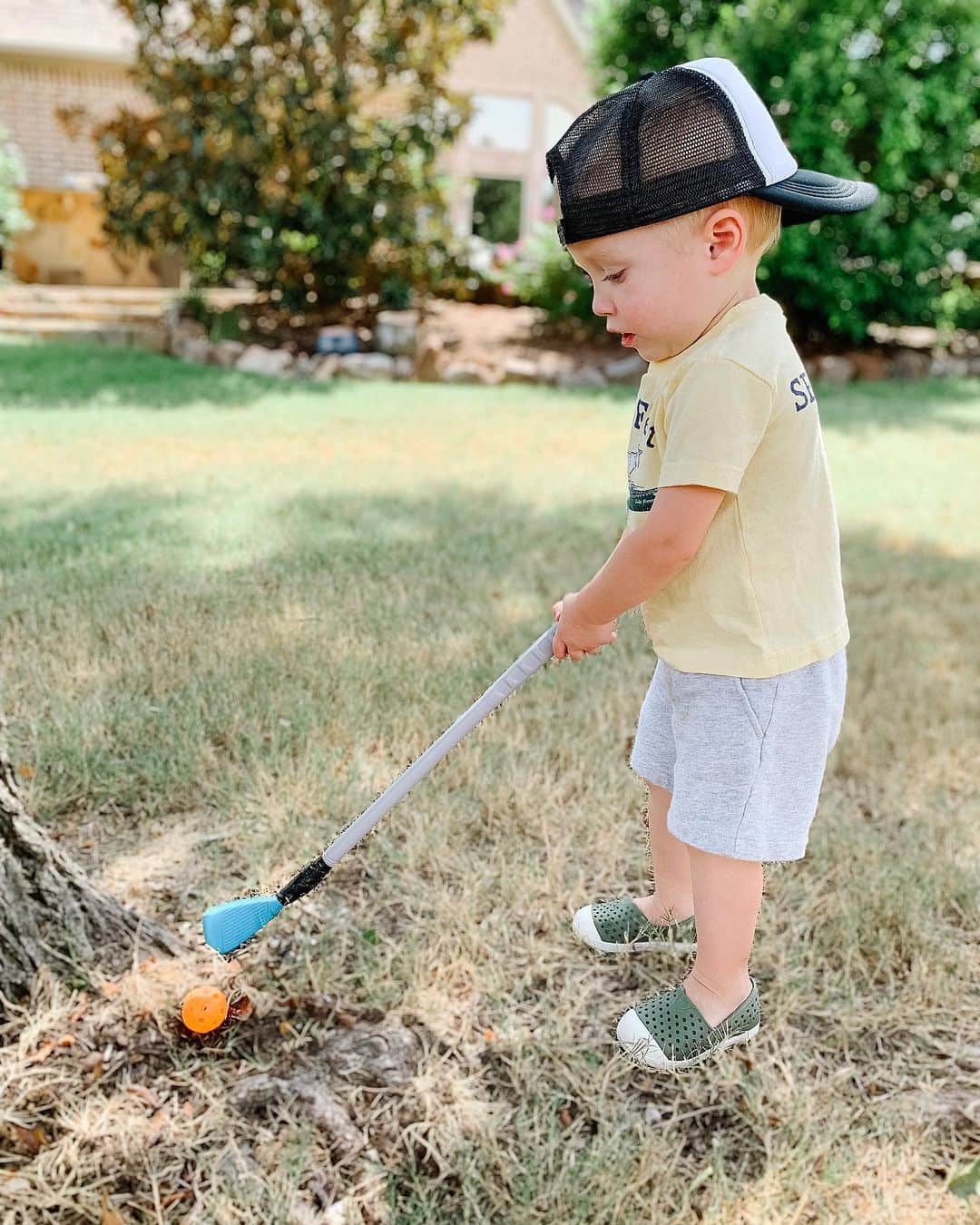 カーリー・パターソンのインスタグラム：「That concentration🏌🏼‍♂️」