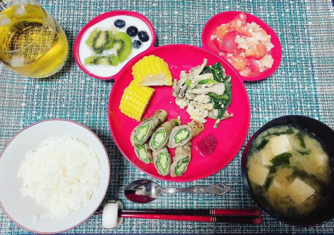 湊あかねさんのインスタグラム写真 - (湊あかねInstagram)「あさごはん。 #朝食」8月24日 8時41分 - akanesakae