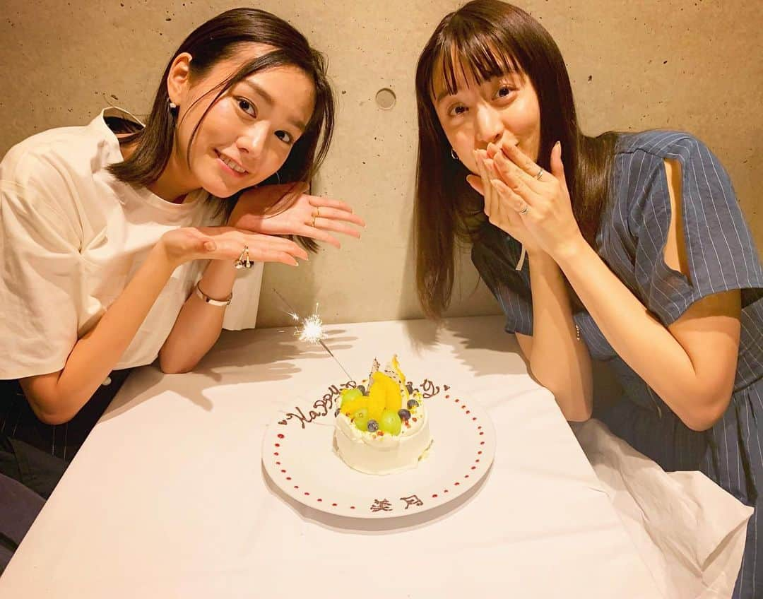 桐谷美玲さんのインスタグラム写真 - (桐谷美玲Instagram)「久しぶりに美月ちゃんと🍽 相変わらず可愛くて真っ直ぐでステキな人。 遅くなったけど誕生日おめでとう🎉 ダルマットの桃の冷製パスタは今年も美味でした🤤💕」8月24日 15時50分 - mirei_kiritani_