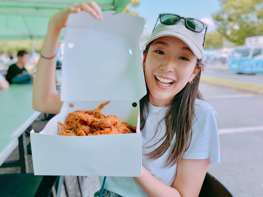 中田早保さんのインスタグラム写真 - (中田早保Instagram)「. 初めましてのPOPeYeS🍖 カリっじゅわぁ〜な感じで最高😍 .  #横須賀#米軍基地#夏休み#popeyes#ポパイズ#chicken#America#food」8月24日 17時51分 - saho_02