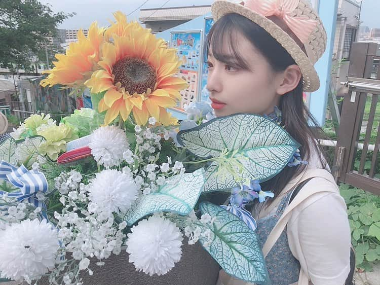 久保怜音さんのインスタグラム写真 - (久保怜音Instagram)「🌻 #ひまわり #向日葵 #flower  #夏 #夏休み #麦わら帽子」8月24日 18時37分 - satone_kubo