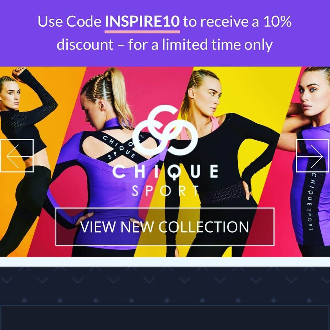 ジェナ・マッコーケルさんのインスタグラム写真 - (ジェナ・マッコーケルInstagram)「So happy with the new INSPIRE collection! Successful release 💖💜🖤 www.chiquesport.com  Code INSPIRE10 for a 10% discount!」8月24日 22時16分 - jenna_mccorkell