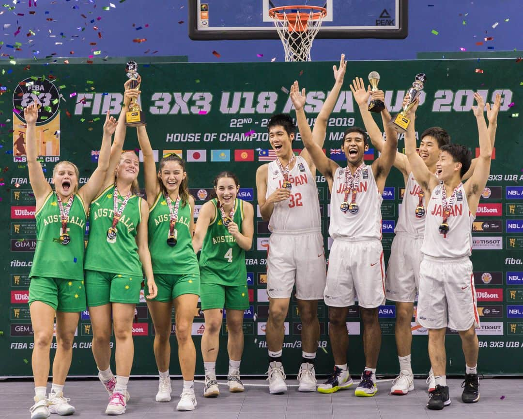 FIBAさんのインスタグラム写真 - (FIBAInstagram)「🎉 @JAPANBASKETBALL 🇯🇵& @BasketballAus 🇦🇺win FIBA #3x3U18 Asia Cup 2019🎉」8月24日 22時24分 - fiba