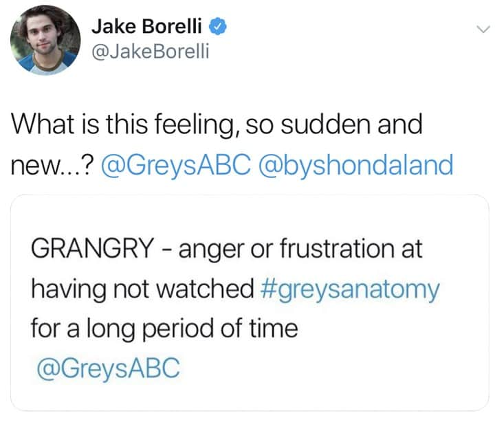 Grey's Anatomyさんのインスタグラム写真 - (Grey's AnatomyInstagram)「But y'all are re-watching, right?! #GreysAnatomy | 📷 @jake.borelli @allthegreysanatomy」8月25日 2時00分 - greysabc