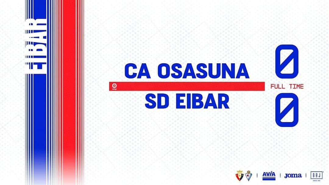 SDエイバルさんのインスタグラム写真 - (SDエイバルInstagram)「FINAL | @caosasuna 0 - 0 #Eibar ⚔️ #OsasunaEibar」8月25日 2時12分 - sdeibar