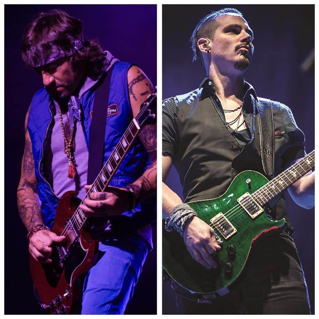 クリス・ドートリーのインスタグラム：「I am so grateful to be flanked by these two incredible human beings every night that we are on stage. I’m even more grateful to have them as my friends in this journey we call life. Happy birthday @jesteely and @brian_craddock !!!! Love you guys!」