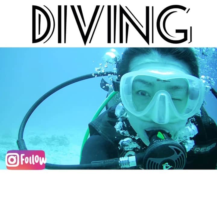 のインスタグラム：「ライセンスを取ろうと今年からダイビングを始めました🐠✨ スケジュールがなかなか合わなくて取得に時間がかかっていますが、あと少しで1番下のライセンスが取れそう😉✨ 溺れないかみんなに心配されていますが、ダイビングの先生と安全に楽しくやっています♪  #diving #diver #ダイビング #海 #地上のスポーツは苦手だが泳ぐのは得意 #vlog #海なし県出身海への憧れ」
