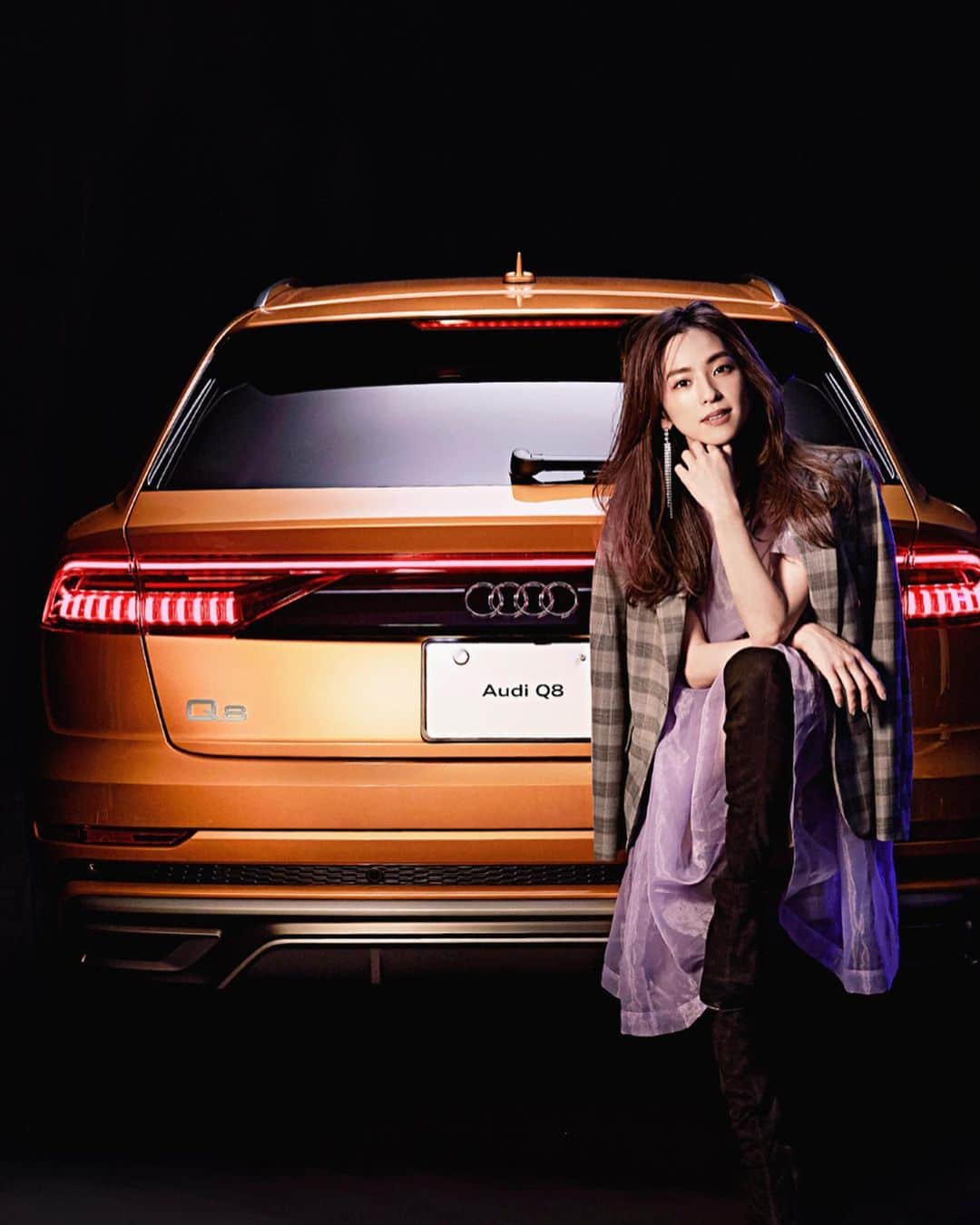 中村アンさんのインスタグラム写真 - (中村アンInstagram)「Safe drive⚠️ " Audi Q8 " とっても素敵でした。 運転と駐車上達させたいな🌪」8月25日 15時48分 - cocoannne