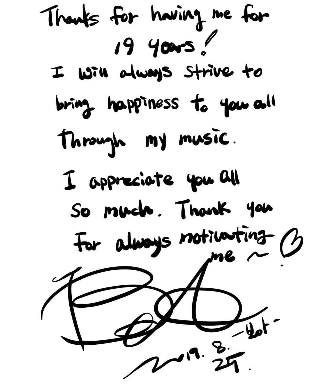 BoAさんのインスタグラム写真 - (BoAInstagram)「Thanks for having me for 19 years! I will always strive to bring happiness to you all through my music! I appreciate you all so much. Thank you for always motivating me❤️」8月25日 10時39分 - boakwon