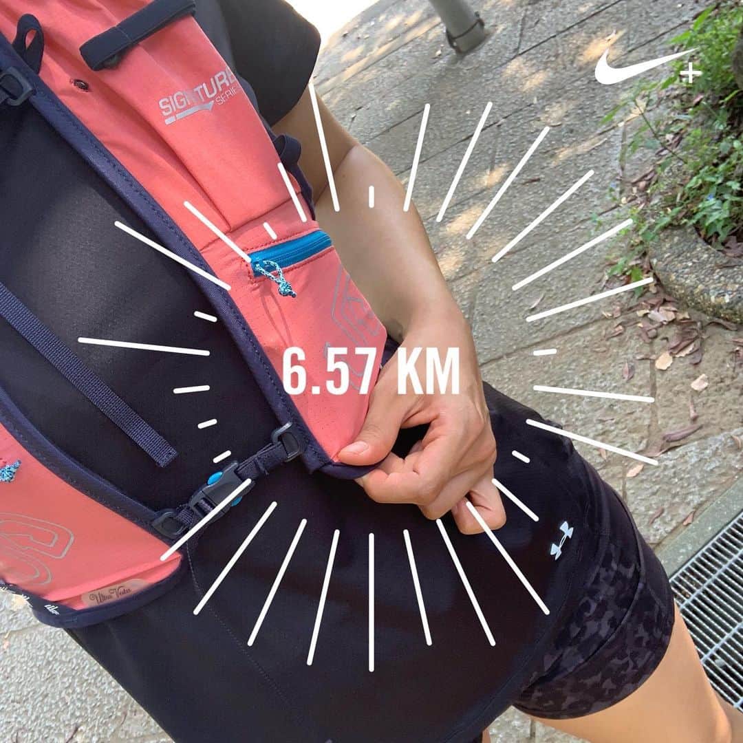 中村優さんのインスタグラム写真 - (中村優Instagram)「風が爽やかだったので久々に日中走ってみた🏃‍♀️🌞#ultimatedirection のザック買ったので荷物ないけど背負って。前についてるちっさいポケットいいな🙆‍♀️ショートタイツはH&Mのセールで790円だったw #run#running#優run」8月25日 10時58分 - nkmr_yu