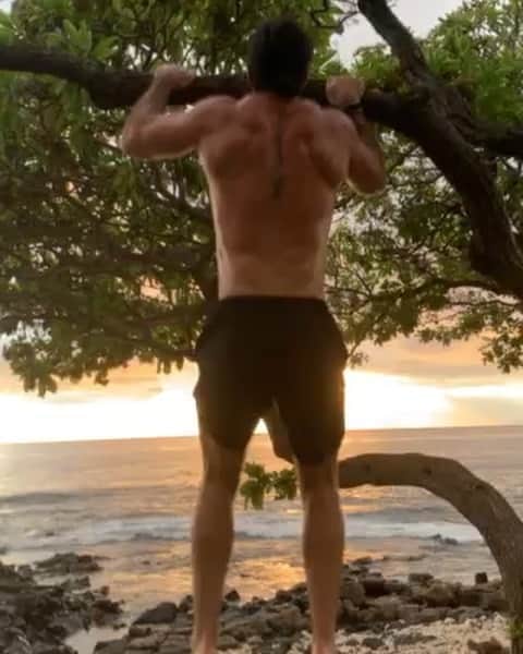 セス・ロリンズのインスタグラム：「“Cindy in Paradise” _____ Proof that @deadboysfitness can be done anywhere and is infinitely scalable. 19+1 on a thick ass tree branch. Head over to the site and sign up! ______ www.deadboysfitness.com ______ 🎥: @beckylynchwwe」