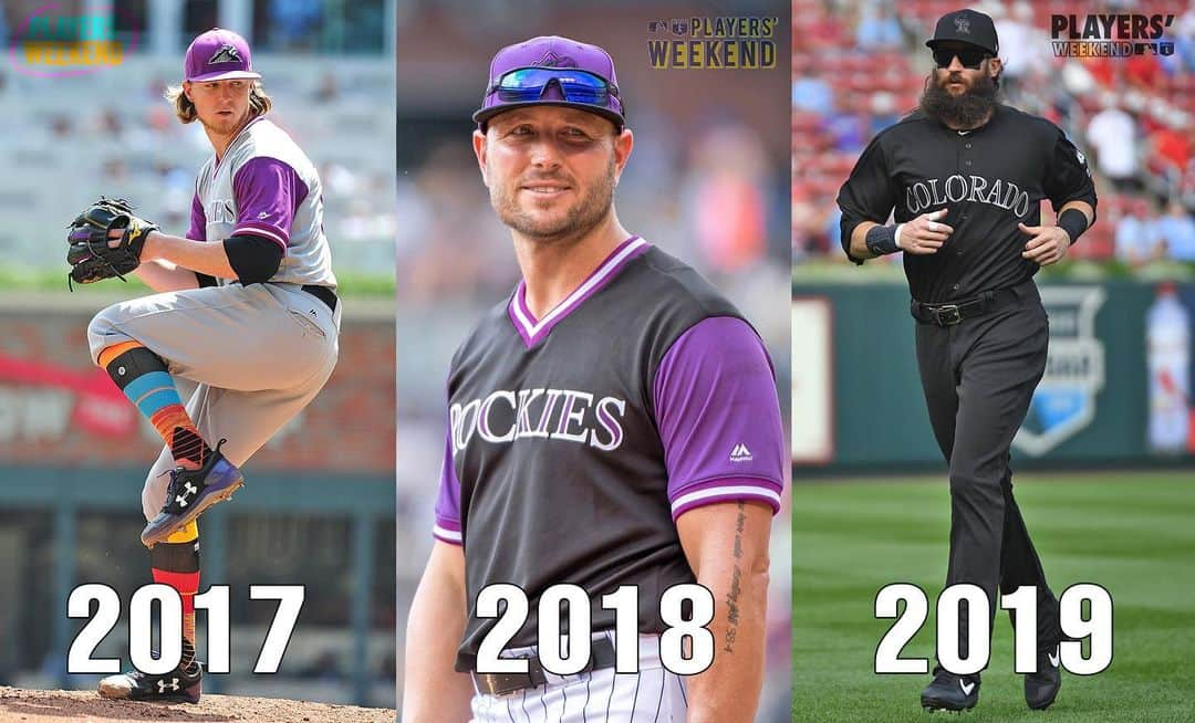 コロラド・ロッキーズさんのインスタグラム写真 - (コロラド・ロッキーズInstagram)「Choose your #PlayersWeekend uni. 💜🔥🖤」8月26日 0時39分 - rockies