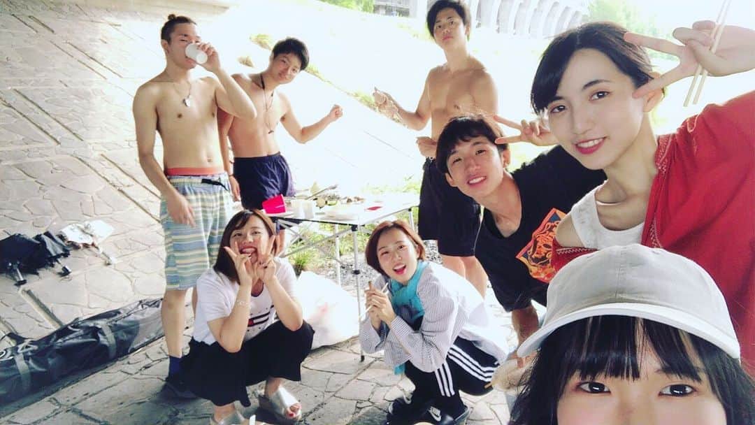 長澤青空のインスタグラム：「今年初BBQ🍖🌽 #BBQ #村上家 #俺だけ経済 #1人だけ後輩 #治安悪そうだけど皆良い奴 #真っ黒ゴリラ #ゴリラは元々真っ黒か #肉の写真0 #七北田公園ラブ #マッスルクッキング #スマブラ大会 #マリカは負けた #スケボーセンス0 #遊ぶの1年半ぶり #ノンオイルやないかい #デブ #大学生っぽい #夏休み足りてない #卍」