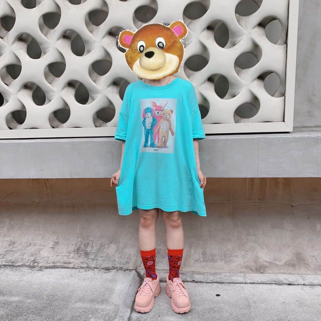 KARIN さんのインスタグラム写真 - (KARIN Instagram)「服の中のクマと同じ顔してみた🐻  原宿スーパーよさこいお疲れ様でした🍒」8月25日 19時13分 - karin.tempurakidz