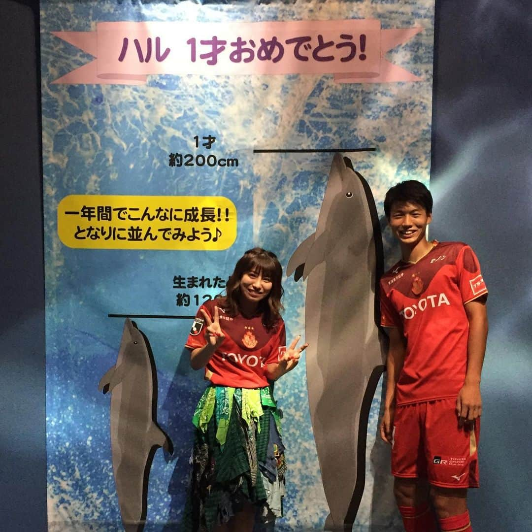 名古屋グランパスさんのインスタグラム写真 - (名古屋グランパスInstagram)「#名古屋港水族館 #grampus タイアップ企画✨🐬 「#シャチに夢中」トークショー #藤井陽也 #TEAMSHACHI #秋本帆華 #大黒柚姫 #坂本遥奈」8月25日 20時44分 - nagoyagrampus