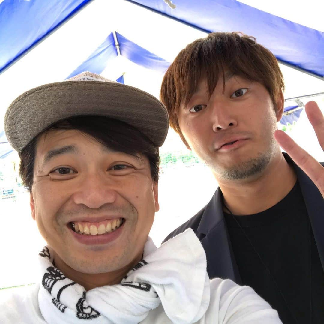 原田良也さんのインスタグラム写真 - (原田良也Instagram)「色んな人と写真を撮りました。 WOMCADOLE樋口くん。 司会の池田愛恵里ちゃん。 元ロットングラフティーのマネージャーで現池田愛恵里のマネージャー、ゆうたくん。 #womcadole  #樋口くん #池田愛恵里 #ロットングラフティー #の元マネージャー #ゆうたくん #セーブザバースデー  #savethebirthday2019」8月25日 21時06分 - irasshassee