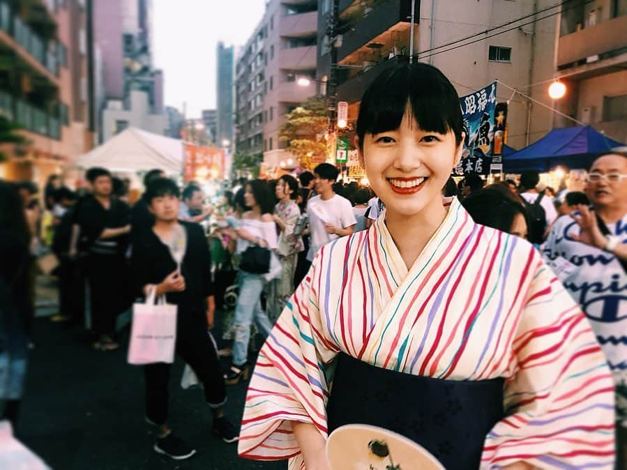 新井貴子さんのインスタグラム写真 - (新井貴子Instagram)「The final event before going back to NY!  MATSURI👘🏮 . 日本を発つ前のラストイベント、麻布十番祭り❣️」8月25日 22時23分 - kikoarai